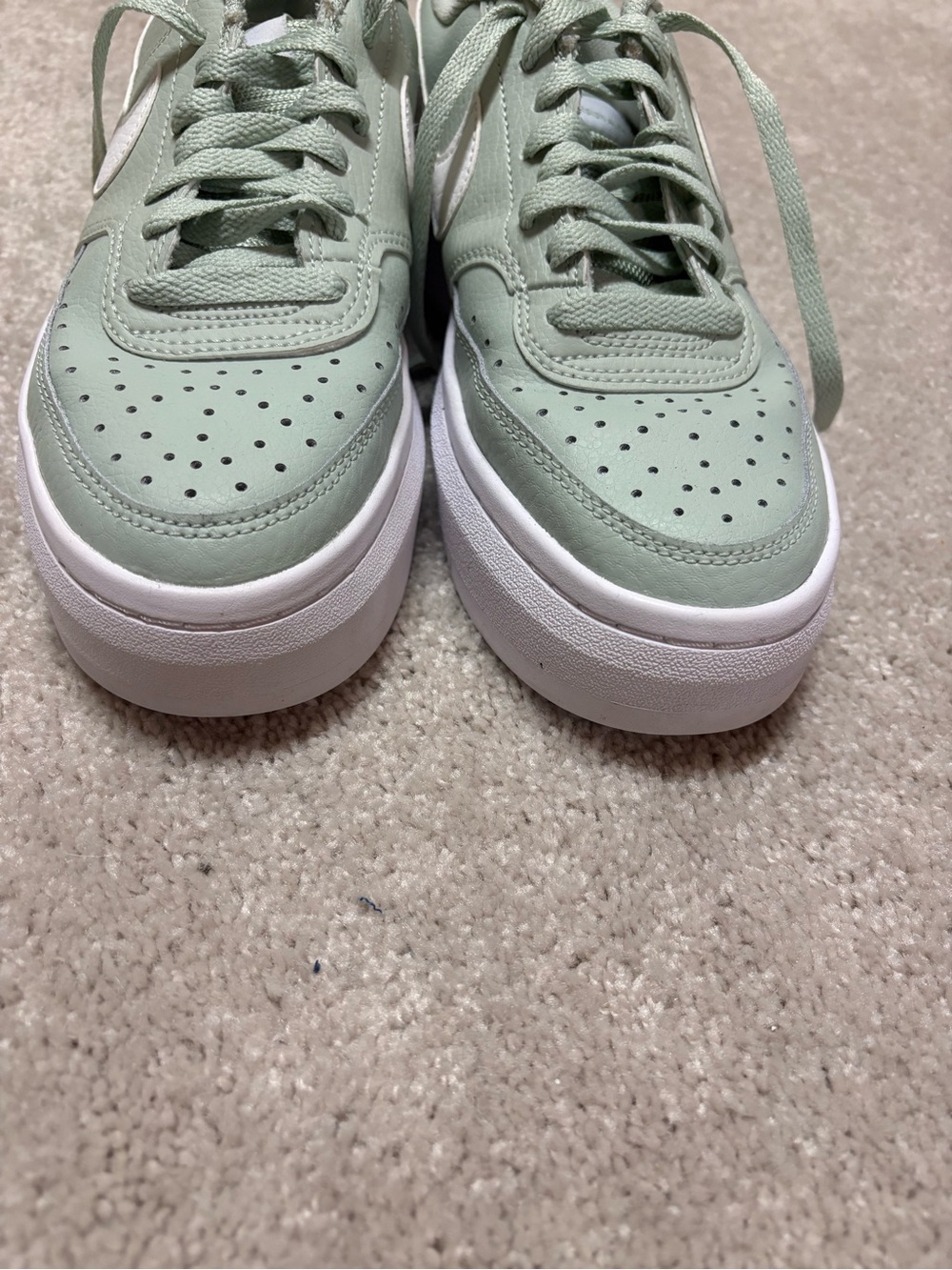 Nike Court Vision Alta Low Seafoam woman’s sneakers shoes Size 8.5 - Picture 2 of 8